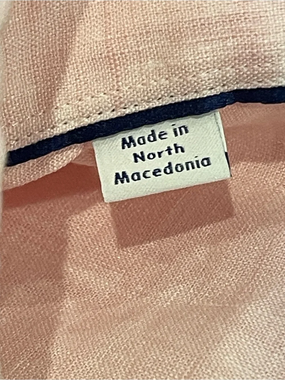 ETON Men DRESS SHIRT Size 17/43 LINEN PINK CHAMBRAY Slim FIT NEW